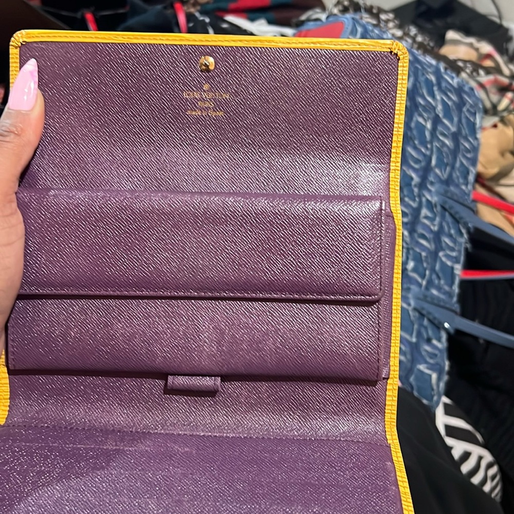 Yellow Louis Vuitton wallet